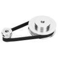 2GT 5mm Bore Combined Belt 20&60 Synchronous Pulley Drive Pulley Synchronous Wheel Synchronous Belt Timing Pulley Timing Belt Pulley. 