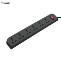 Belkin Essential Series 6-Socket Surge Protector Universal Multi Plug Socket. 