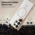 NEW HODON Luxury Clear Magnetic Phone Cases For Samsung Galaxy S25 S24 S23 S22 Plus Ultra A15 A55 A35 A16 A26 A36 For Magsafe Case Transparent Wireless Charging Hard Cover. 
