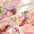 4 Pcs Cat Shaped Retractable Eraser Kawaii Pencil Sharpener. 