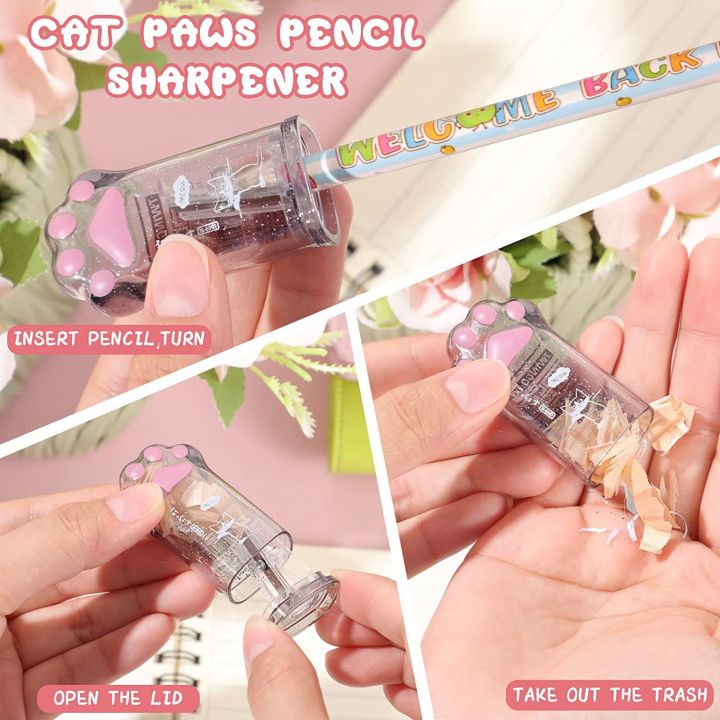 4%20Pcs%20Cat%20Shaped%20Retractable%20Eraser%20Kawaii%20Pencil%20Sharpener%20-%20Image%203