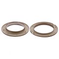 NAMUNY 50 Pack Curtain Grommet, Inner Diameter 43mm Curtain Eyelet Rings Nanoscale Low Noise Roman Ring (Coffee). 