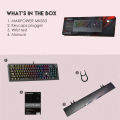 Fantech Maxpower MK853 RGB Mechanical Gaming Keyboard Programmable & Macro Anti Ghosting with Wrist Rest. 