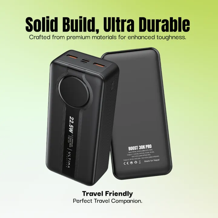Ultima%20Boost%2030K%20Pro%2030000mAh%20Powerbank%20with%2022.5W%20Fast%20Charging%20%7C%20Multi%20Layer%20Fire%20Protection%20%7C%20LED%20Display%20%7C%204%20Ports%20%7C%20%20Supports%20PD,%20QC3.0,%20Universal%20Compatibility%20%7C%202%20Way%20Charging%20%7C%20ChargeSafe%20technology%20Power%20bank%20-%20Image%202