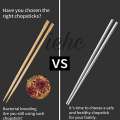 Reusable Korean Chinese Stainless Steel ChopSticks 5 Pair. 