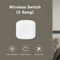 Spreeshop Tuya WIFI 2 Gang Scene Button Switch Push Remoter Panel Smart Home Linkage Automation Sence Controller WiFi Version. 