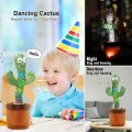 Dancing Cactus Toys, Talking Dancing Cactus Plush Toy Electronic Shake Toys, Repeat English Songs Plush Cactus Toys for Babies, Children Funny Toys. 