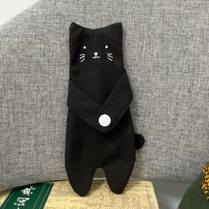 Durable%20Canvas%20Cartoon%20Cat%20Coin%20Purse%20Lightweight%20Zipper%20Closure%20Zippered%20Mini%20Wallet%20Snap%20Button%20Anti%20Loss%20Portable%20Wallet%20Bag%20Daily%20Use%20-%20Image%205