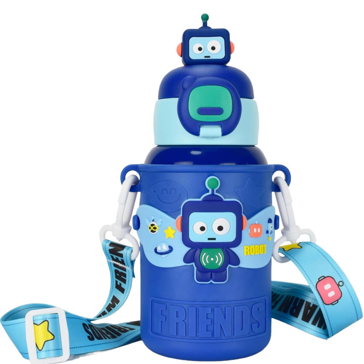 Warm%20Friends%20Kids%20Water%20Bottle%20450ml%20%7C%20316%20Stainless%20Steel%20Insulated%20Thermos%20%7C%20Vacuum%20Flask%20with%20Silicone%20Straw%20&%20Sleeve%20%7C%20Cute%20Animal%20Designs%20%7C%20Portable%20Sipper%20for%20Children%20-%20Image%202