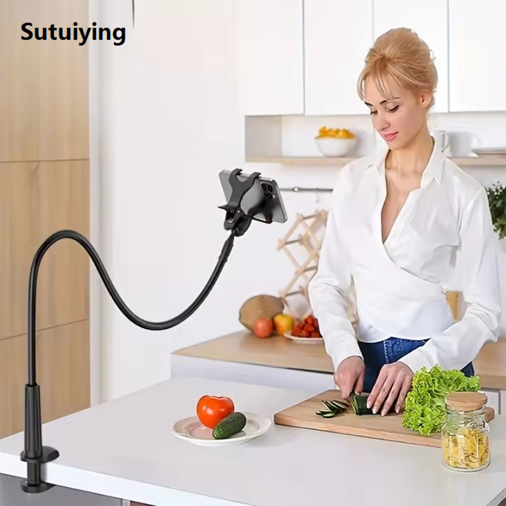Sutuiying%201PC%20Live%20Bracket%20Lazy%20Overhead%20Bedside%20DesktopMobile%20Phone%20Overhead%20Luxury%20Clamp%20Bracket%20Flexible%20Long%20Arm%20Lazy%20Person%20Bracket%20-%20Image%204