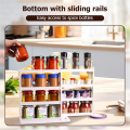 New Cabinet Folding Organizer Sliding Spice Rack Organizer Kitchen Rotating Organizer for Cabinet, Slide Out. 
