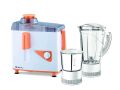 Bajaj Neo JX4 Neo | 450-Watt | Juicer Mixer Grinder | With 2 Jars (White/Orange). 