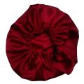 Double Layer Silk Reversible Bonnet with Adjustable Strap for Healthy Hair Care, Unisex Hair Accessory. 