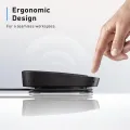 Anker PowerConf S330 USB Speaker, Conference Speaker for Home Office, Smart Voice Filter, Plug & Play, 4 Microphones for 360° Room Coverage, Clear Sound Profile. 