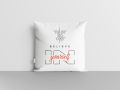 Set of 4 Inspirational Typography Throw Cushions Cover with Filling 16x16– Set of 4. 