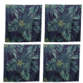 4X Green Shower Curtain Leaves Printing Pattern Modern Natural Plant Pattern Polyester Bathroom Waterproof Curtains. 