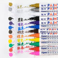 12 Color White Waterproof Rubber Permanent Paint Marker Pen Car Tyre Tread Environmental Tire Painting Highlighter Pen. 