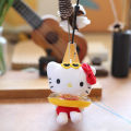Cute Sanrio Kuromi Pendant Hello Kitty With Swim Ring Plush Stuff Toys Keychain Kawaii Accessories Backpack Hanging Ornament. 