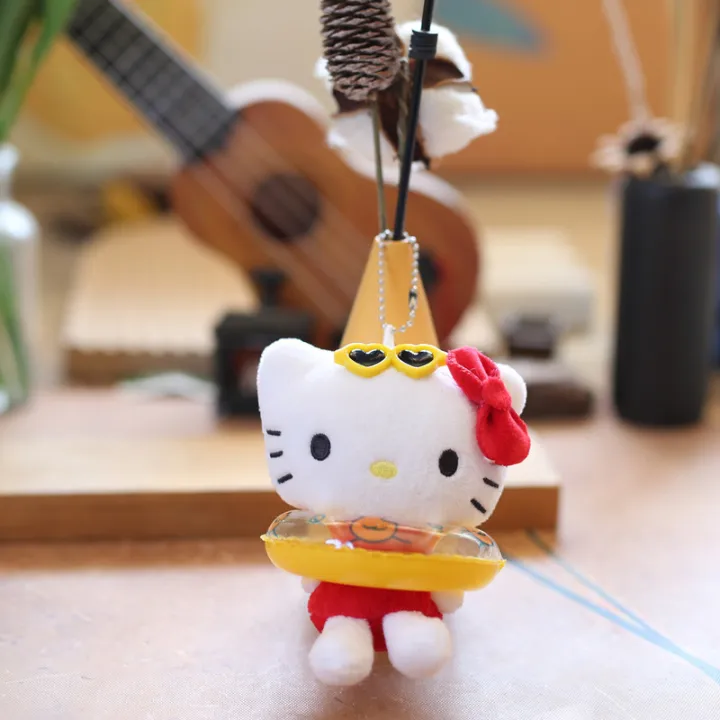 Cute%20Sanrio%20Kuromi%20Pendant%20Hello%20Kitty%20With%20Swim%20Ring%20Plush%20Stuff%20Toys%20Keychain%20Kawaii%20Accessories%20Backpack%20Hanging%20Ornament%20-%20Image%209