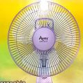 Table Rechargable Fan 12Inch Movable With Light AC/DC Long Lasting Battery Backup. 