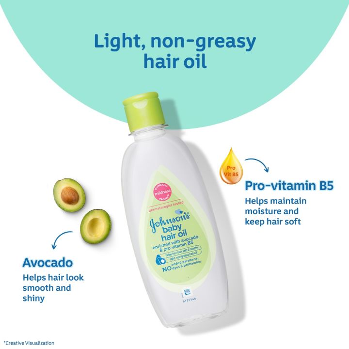 Johnson%E2%80%99s%C2%A0Baby%20Hair%20Oil%20Enriched%20With%20Avocado%20&%20Pro-Vitamin%20B5%20-%20100%20ml%20-%20Image%203