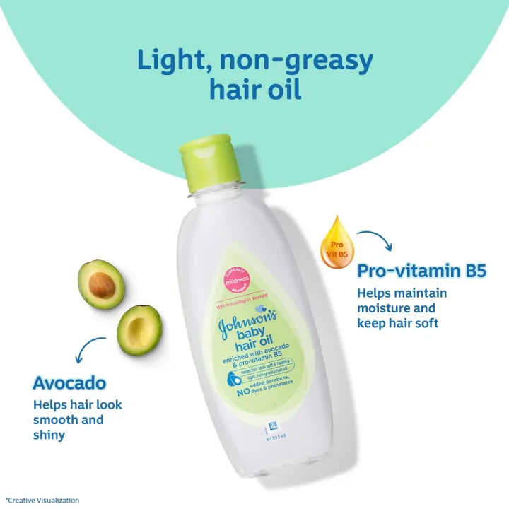Johnson%E2%80%99s%C2%A0Baby%20Hair%20Oil%20Enriched%20With%20Avocado%20&%20Pro-Vitamin%20B5%20-%20200%20ml%20-%20Image%204