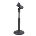 Desktop Microphone Stand Upgraded Adjustable Table Mic Stand with Base Micro Microphone Holder Mic Clip for Podcasts Singing. 
