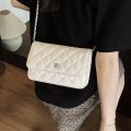 Crossbody Bag Pu Leather Mini Small Square Hand Bag with Chain And Stylish Lock for Women. 