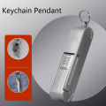 Portable Nail Clipper Slide Push Pull 1Pcs Luxury Stainless Steel Splashproof Nail Clippers Nail Tool Key Ring Pendant. 
