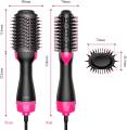 3 in 1 Hot Air Brush & Volumizer, One-Step Hair Dryer and Styler, Black Blow Dryer for Straight and Curly Hair,black. 