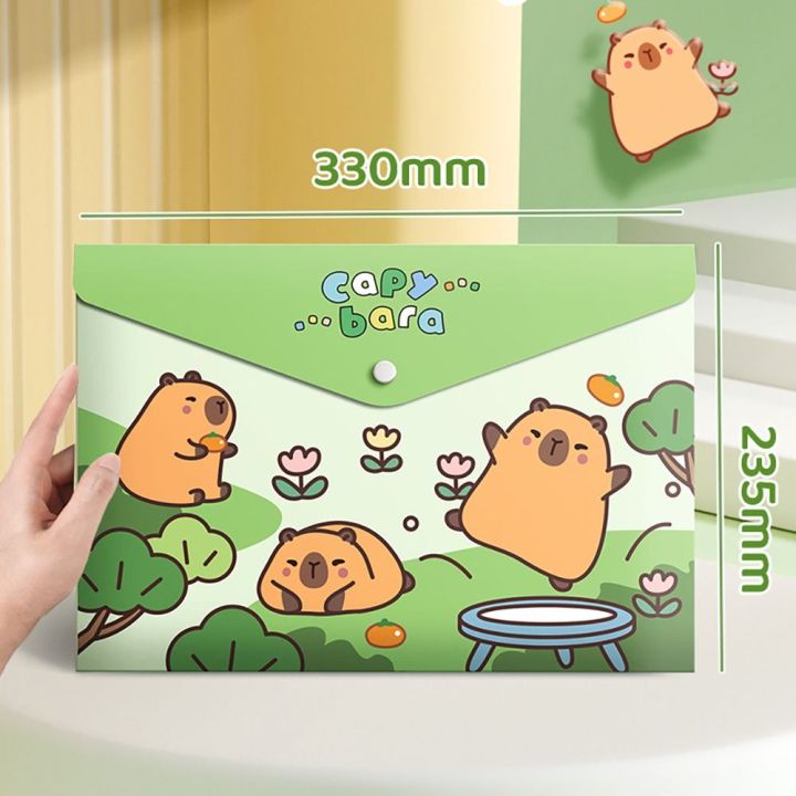 5PCS/Set%20Cartoon%20Snap-fastener%20A4%20File%20Folder%20Waterproof%20Large%20Capacity%20File%20Organizer%20Test%20Paper%20Storage%20PP%20Document%20Bag%20Gift%20-%20Image%202
