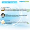 Mamaearth Fruit Punch Toothpaste for Kids | Fun & Gentle on Delicate Gums | Cleanses Teeth & Fight Tooth Decay with Fruity Flavor | Safe If Swallowed | SLS & Fluoride-Free | 1.76 Oz/50g. 