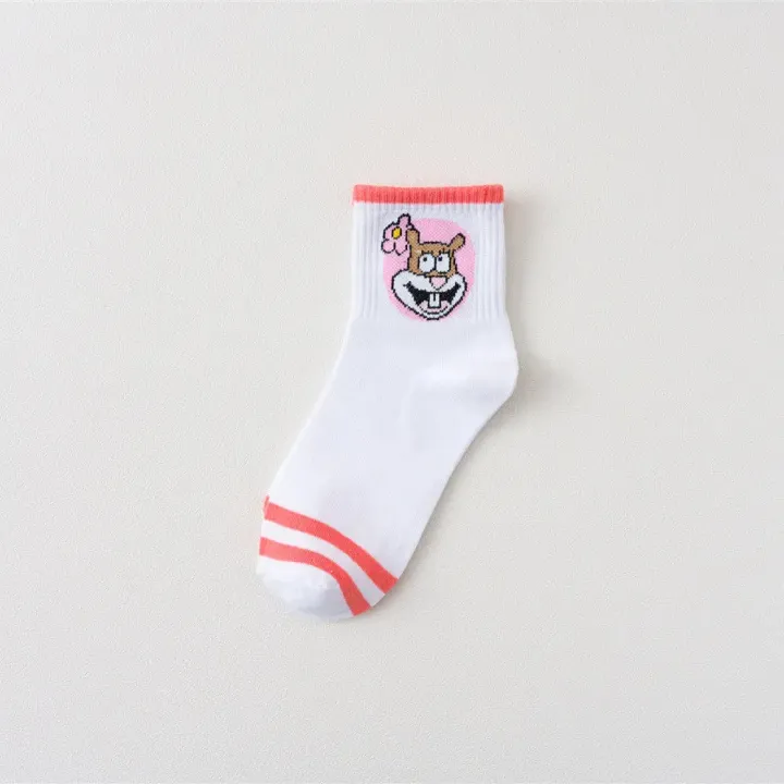 Spunky%20Add-ons%20Minimalist%20Spongebob%20Squarepants%20Cartoon%20Cotton%20Socks%20Patrick%20Eugene%20Squidward%20Sandy%20Thin%20Breathable%20Versatile%20Sock%20-%20Image%205