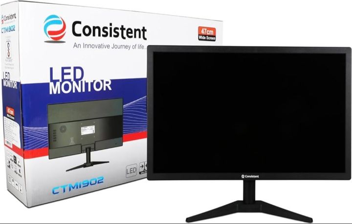 Consistent Led Monitor 19"(CTM 2001) 48.26Cm Wide Display with Hdmi, Black