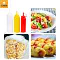 Condiment Squeeze Bottles, Ketchup Mustard Bottles, Reusable Squirt Bottles with Twist On Cap Lids, Food Grade Pack Of 2Pcs. 