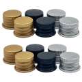 100PCS 18/410 20/410 Aluminium Lid/Aluminum Ropp Threaded Cap Gold Sier Screw Lids for Bottle Cosmetic Container. 