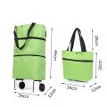 Folding Shopping Pull Cart Trolley Bag with Wheels Foldable Shopping. 
