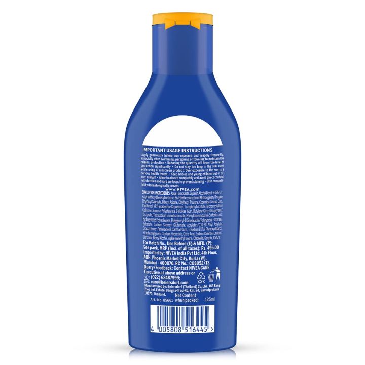 85661%20Nivea%20Sun%20Protect%20&%20Moisture%20Spf%2050+%20PA+++,125Ml%20-%20Image%202