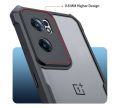 Oneplus Nord CE 2 5G - Transparent Bumper Case Cover - For 1+ Nord Ce2 (Black). 