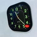Full Black Square Dial With Radium Function Wall Clock For Office, Hotel, Restaurant, Home,  Living Room (1203). 