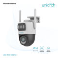 UNIARCH 3.0 MP Outdoor Smart Color Dual Lens WiFi 360º CCTV Camera - UHO-P2S-M33F34. 