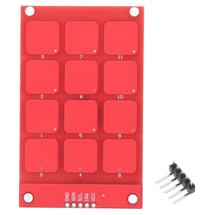 Durable 12 Buttons MPR121 Touch Keyboard 3.3V High Sensitivity Touch ...