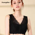 Huangdian 【linfang store】Silicone Bra Mastectomy Bra Red Lace Pocket Bra Profesional 95c For Breast Forms Prosthesis Cancer Artificial Boobs D30. 