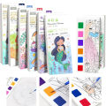 12 Sheets Children Watercolor Graffiti Draw Book 3+ Year Early Education Draw Notebook Portable Pocket Painting Picture Book. 