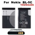 Authentic Nokia BL-5C 1020mah Li-on Battery for 5130 n70 7610 6630 6600 And Speaker Battery BL5C BL 5C. 