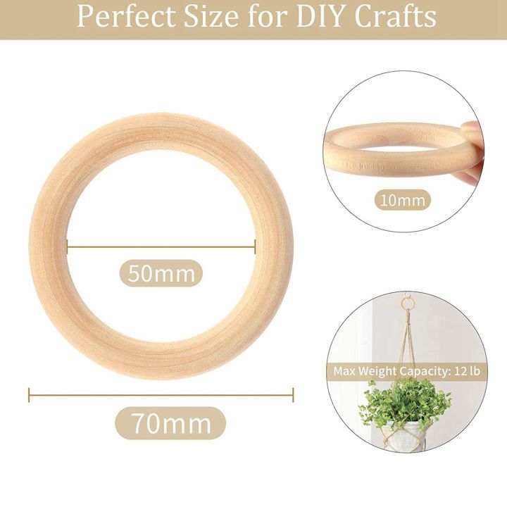 NCANRUI%2060Pcs%2070mm%20Wood%20Rings,Wooden%20Ring%20Wood%20Circles%20for%20DIY%20Crafts,%20Macrame%20Plant%20Hanger,Ornaments%20and%20Jewelry%20Making%20-%20Image%202
