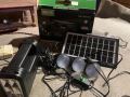 GDLITE GD8017A | Mini Portable Solar Power Station | Small Inverter | Small Solar Lighting System With 3 Light Bulbs | Solar + AC | Emergency Light | Mobile Charger | Flashlight. 