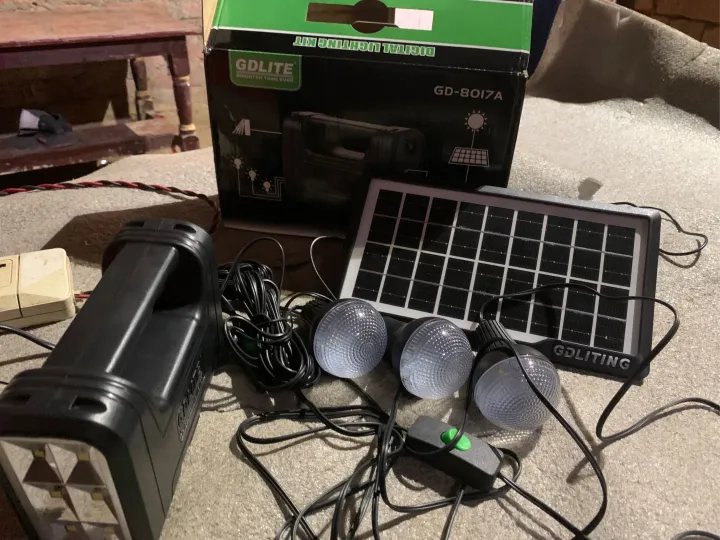 GDLITE%20GD8017A%20%7C%20Mini%20Portable%20Solar%20Power%20Station%20%7C%20Small%20Inverter%20%7C%20Small%20Solar%20Lighting%20System%20With%203%20Light%20Bulbs%20%7C%20Solar%20+%20AC%20%7C%20Emergency%20Light%20%7C%20Mobile%20Charger%20%7C%20Flashlight%20-%20Image%203