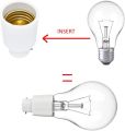 E27 To B22 Screw Base To Pin Type  And B22 To E27 Pin Base To Screw Type Lamp Holder Light Bulb Converter Adapter 1 pc and 5 Pcs set. 