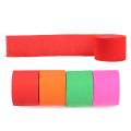 1 Roll Colored Baby Shower Decoration Rainbow Crepe Paper Streamers DIY Paper Wedding Decor Garland Photography Backdrops. 
